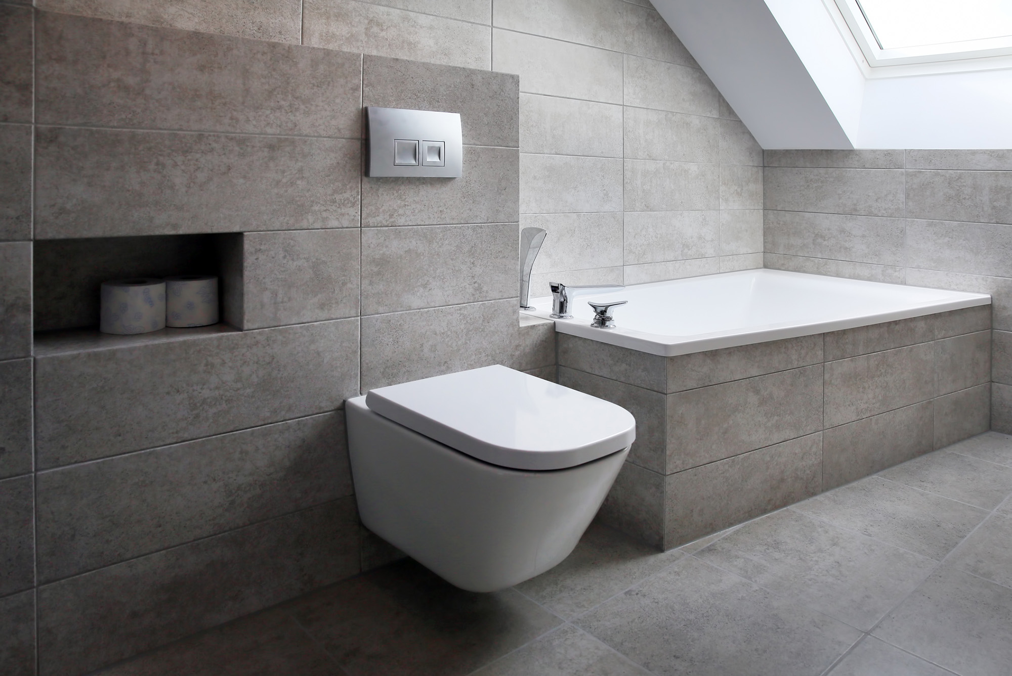 bathroom tile & grout restoration